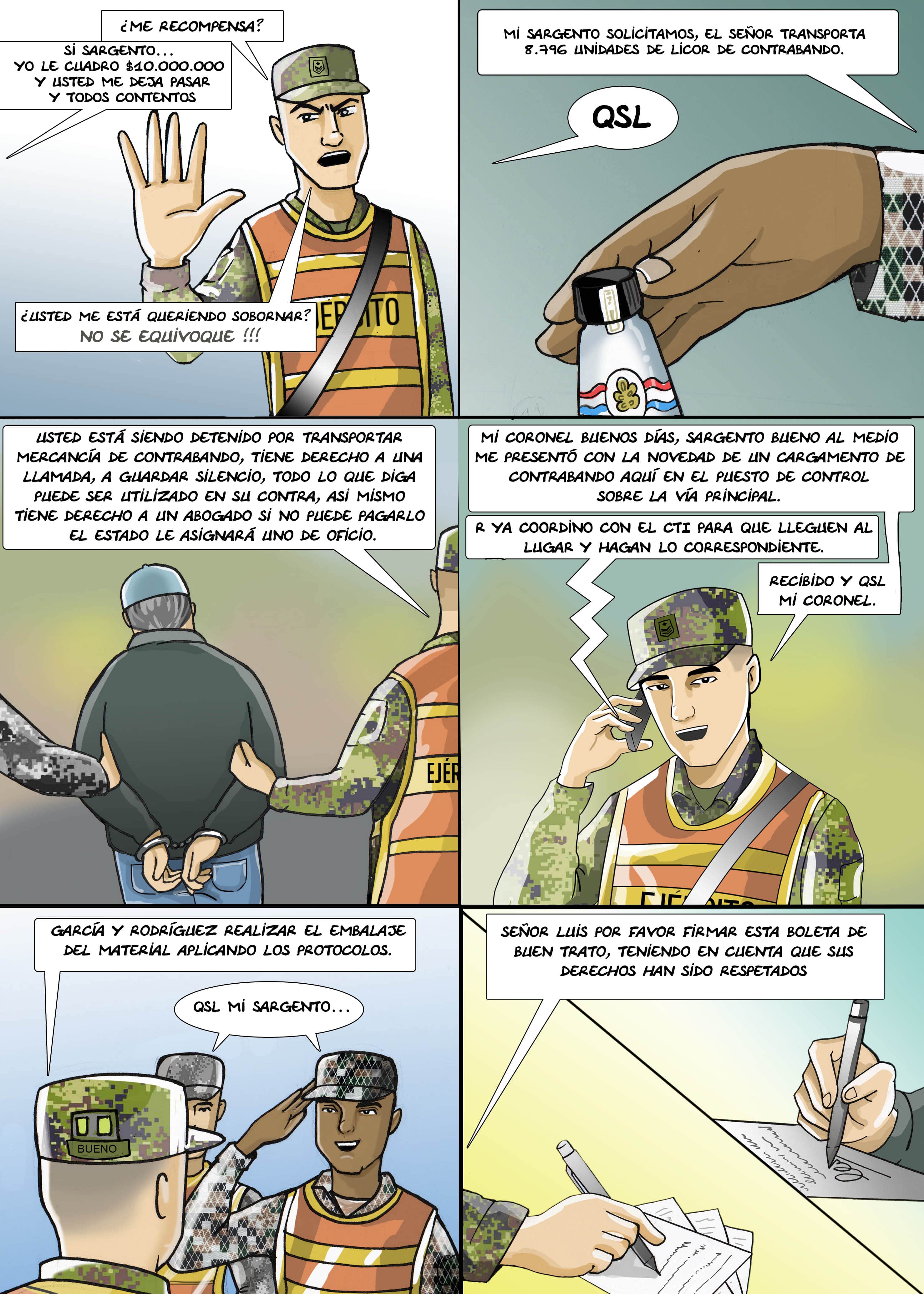 Comic Héroes Fuerzas Militares de Colombia