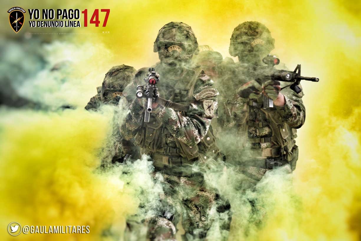 Gaula Militares Yo no Pago Yo denuncio Línea 147
