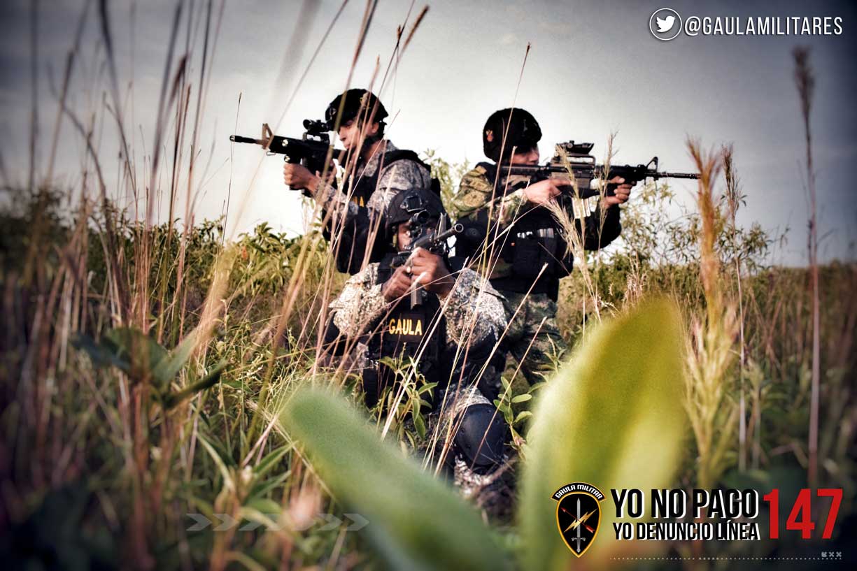 Gaula Militares Yo no Pago Yo denuncio Línea 147