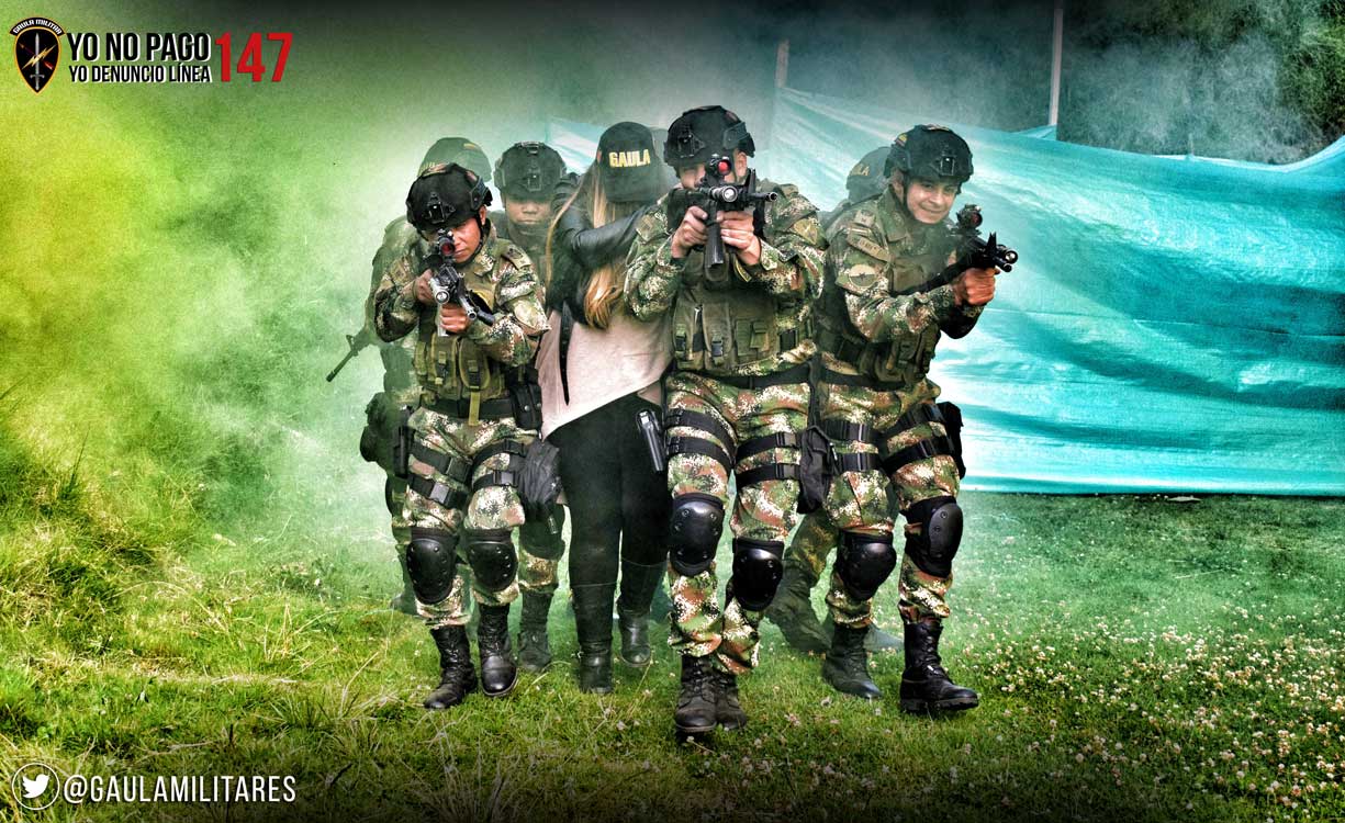 Gaula Militares Yo no Pago Yo denuncio Línea 147