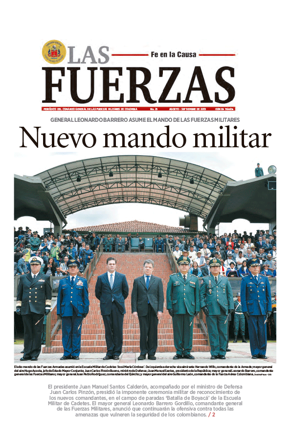 Periódico las Fuerzas agosto 2013