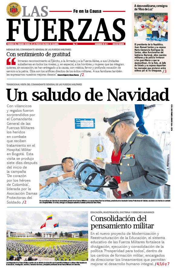 Periódico las Fuerzas Diciembre 2011