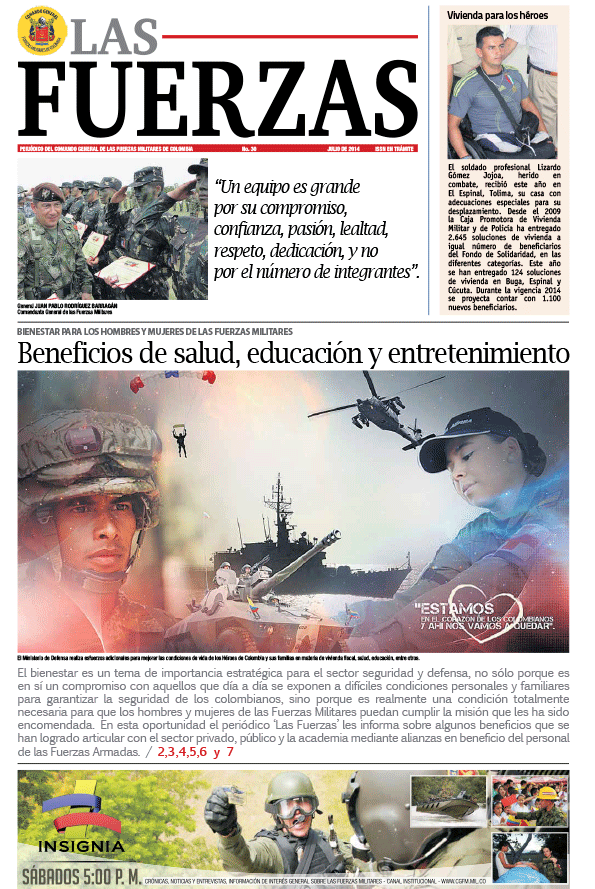 Periódico las Fuerzas julio 2014