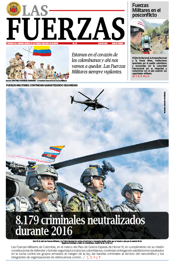 Periódico las Fuerzas julio 2016