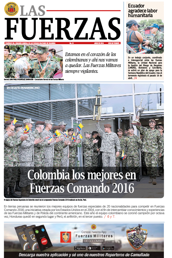 Periódico las Fuerzas junio 2016