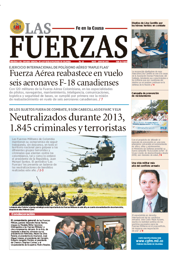 Periódico las Fuerzas Mayo 2013