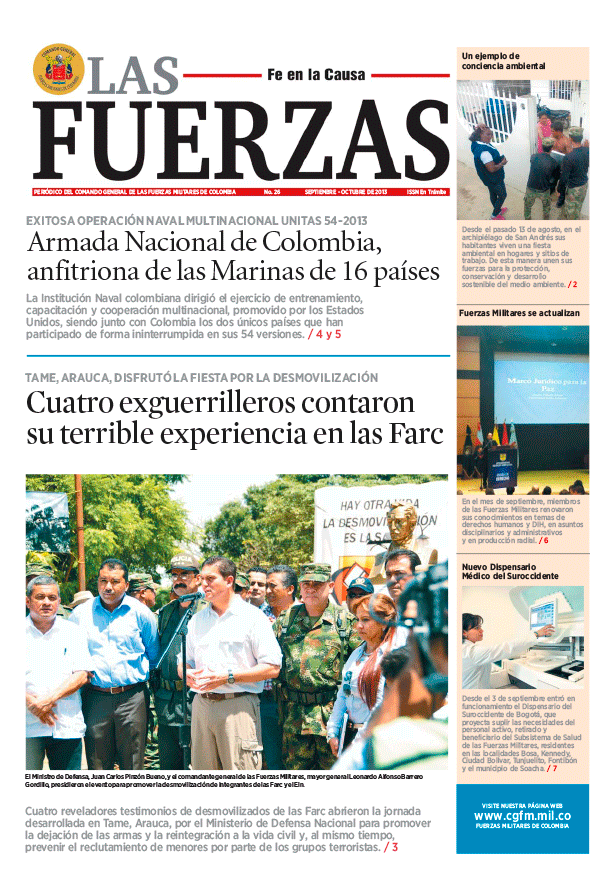 Periódico las Fuerzas septiembre 2013
