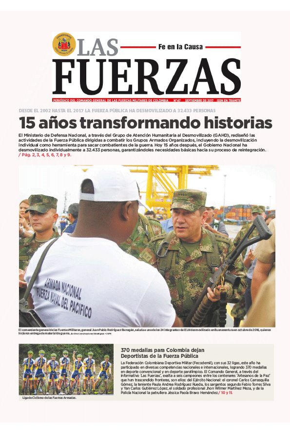 Periódico las Fuerzas septiembre 2017