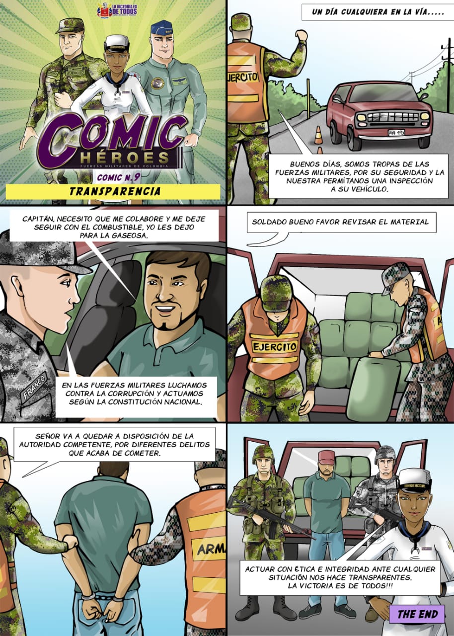Comic héroes transparencia