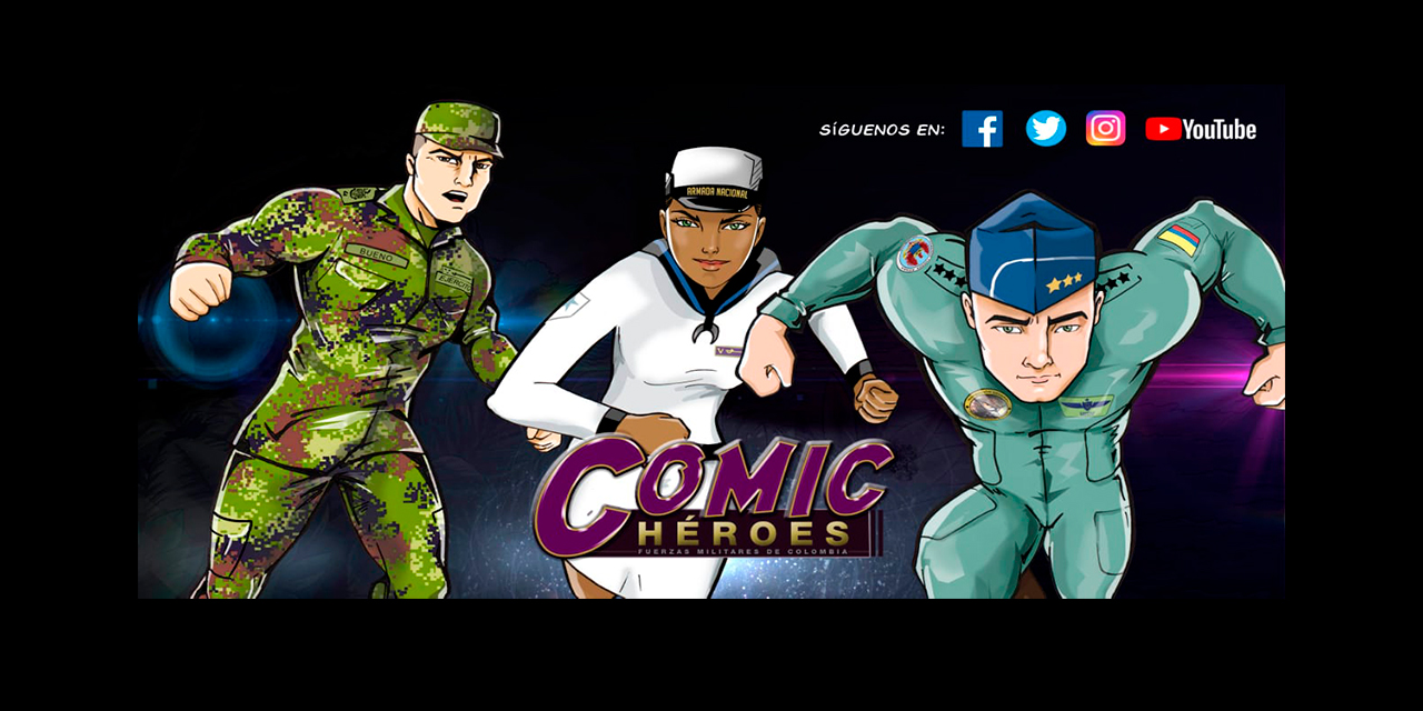 Comic Héroes Fuerzas Militares de Colombia