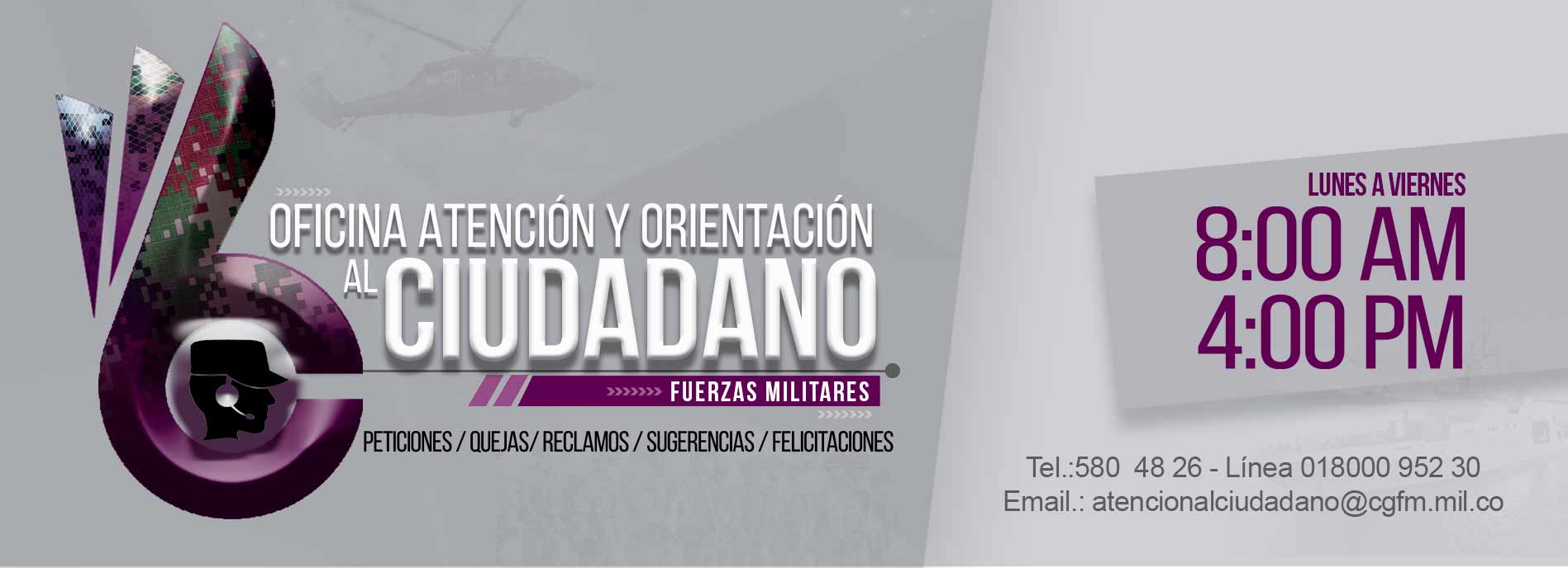 Oficina de Atención y Orientación al Ciudadano COGFM Oficina de Atención y Orientación al Ciudadano COGFM