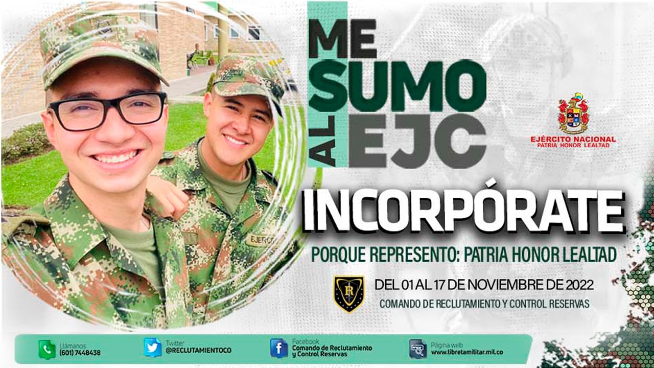 Me sumo al Ejército Nacional de Colombia Me sumo al Ejército Nacional de Colombia