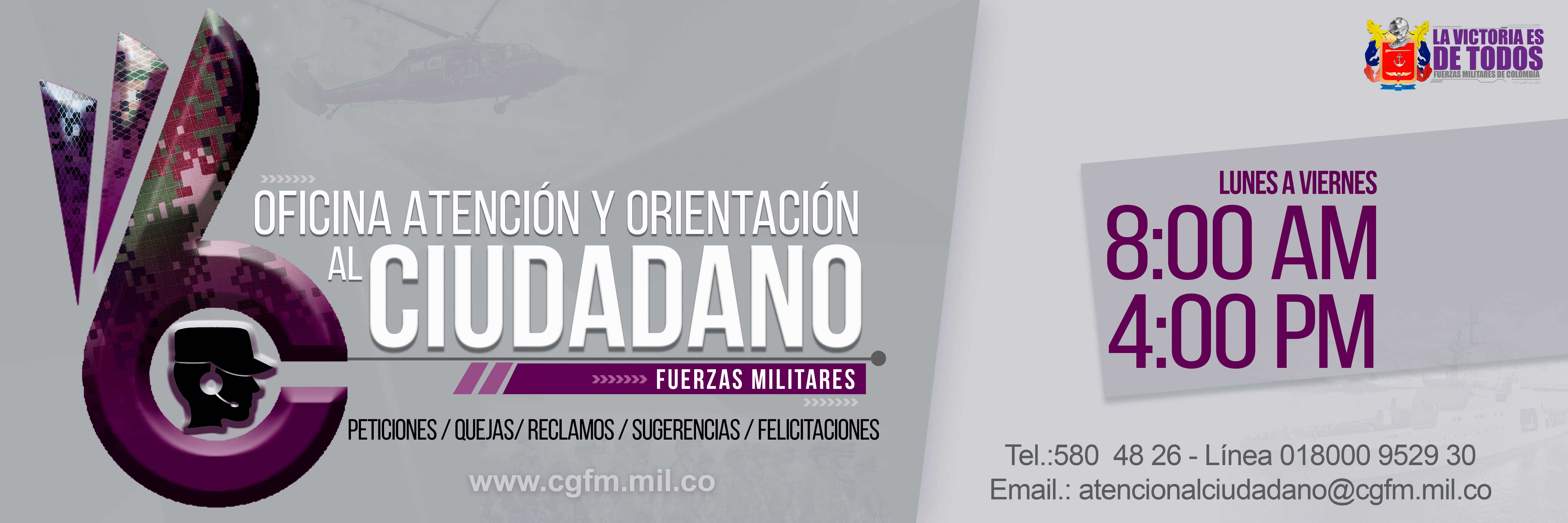 Oficina de Atención y Orientación al Ciudadano COGFM Oficina de Atención y Orientación al Ciudadano COGFM