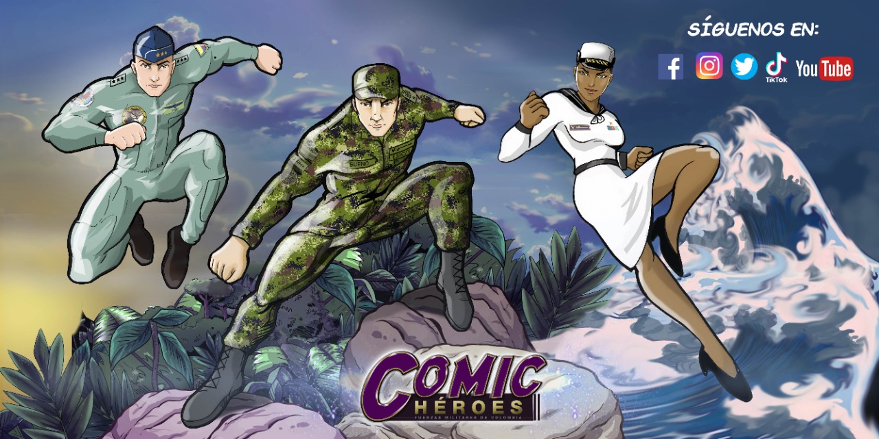 Comic Héroes Fuerzas Militares de Colombia