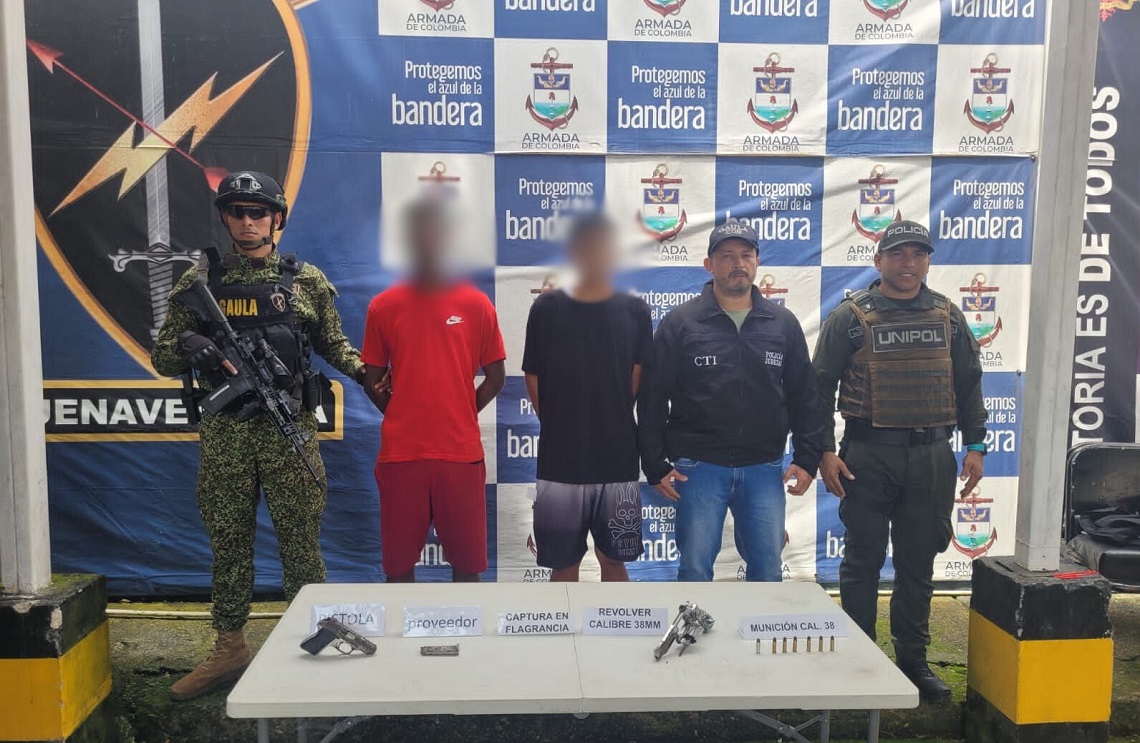 En Buenaventura, capturados integrantes del GDO ‘La Local’ con armamento y estupefacientes