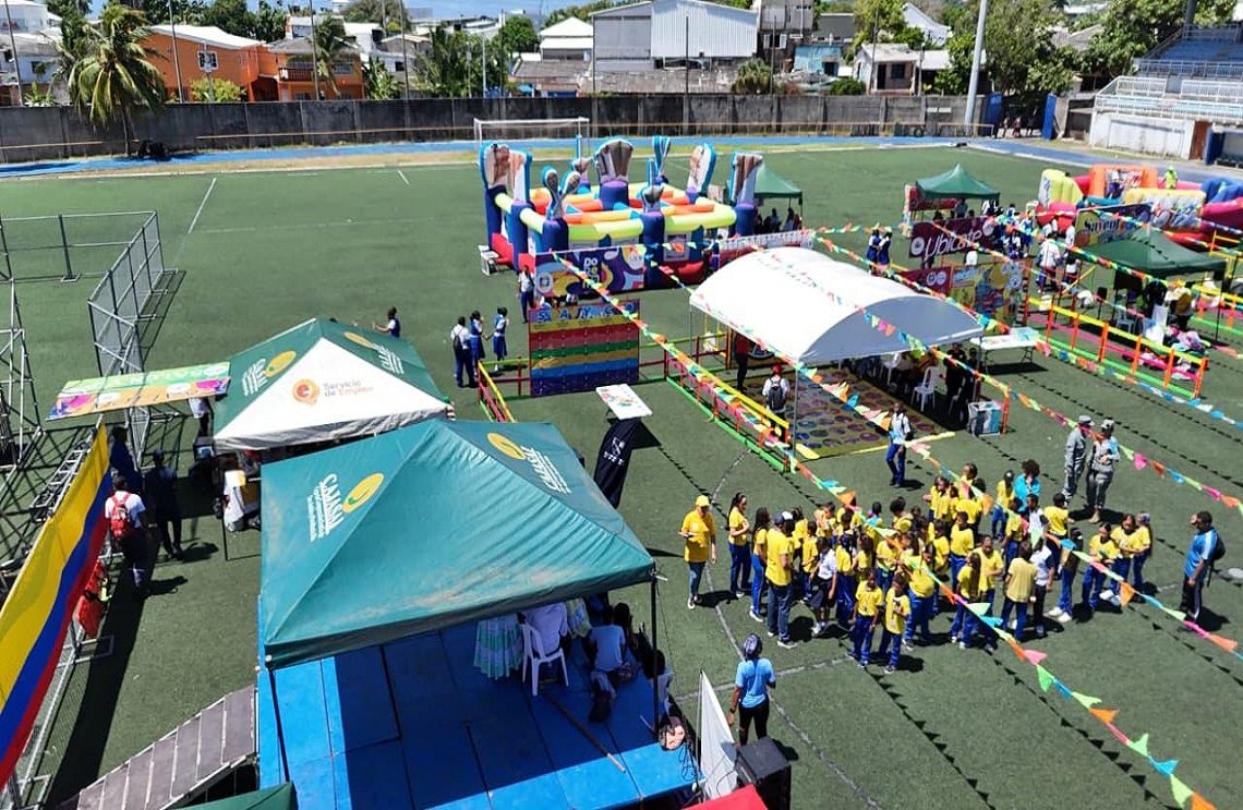 Por primera vez, más de 1.500 personas disfrutaron del parque móvil de cultura ciudadana en San Andrés isla