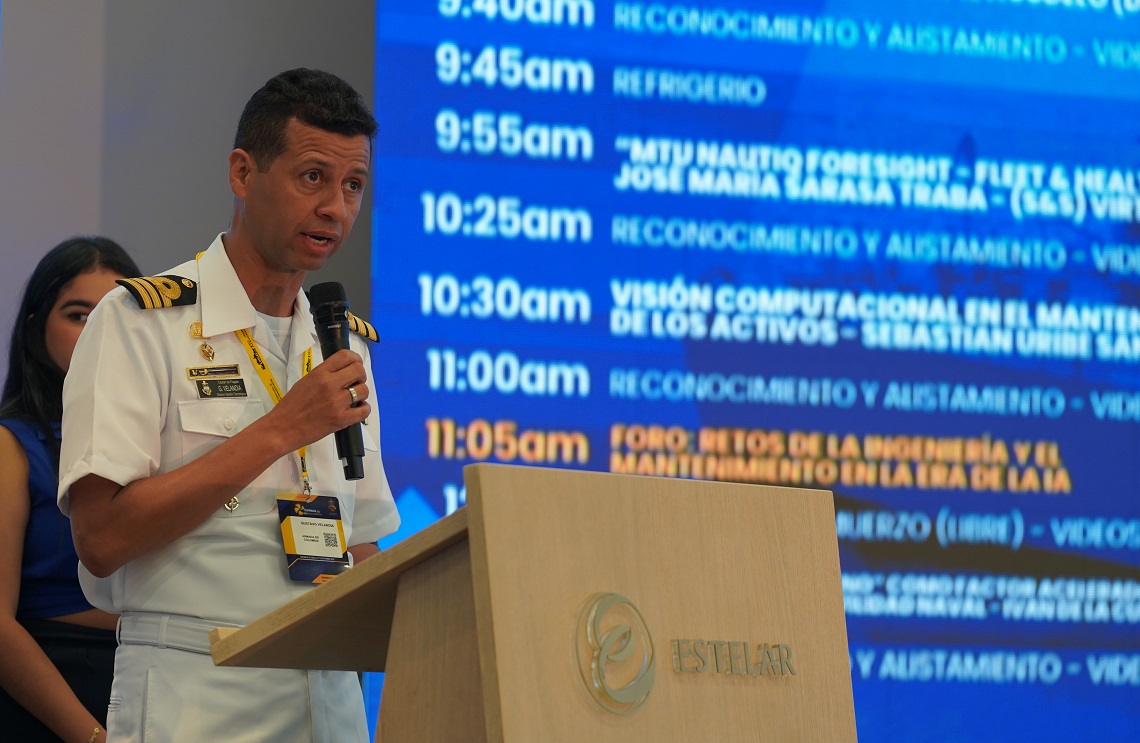 Capitán de Navío Gustavo Velandia Director de Gestión Tecnológica de la Armada de Colombia.