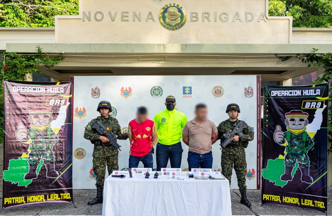 Golpe a las economías del bloque 'Jorge Suárez Briceño', capturado segundo cabecilla y jefe de finanzas del frente 'Darío Gutiérrez'