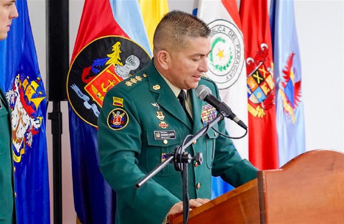Mayor General Hernando Garzón Rey, Inspector General de las Fuerzas Militares.