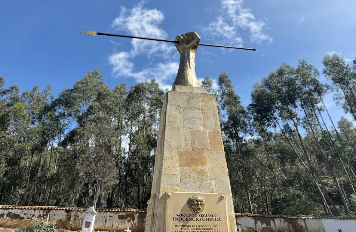 A 206 años de su muerte, el legado del 'Sargento Inocencio Chincá' sigue forjando líderes para la patria