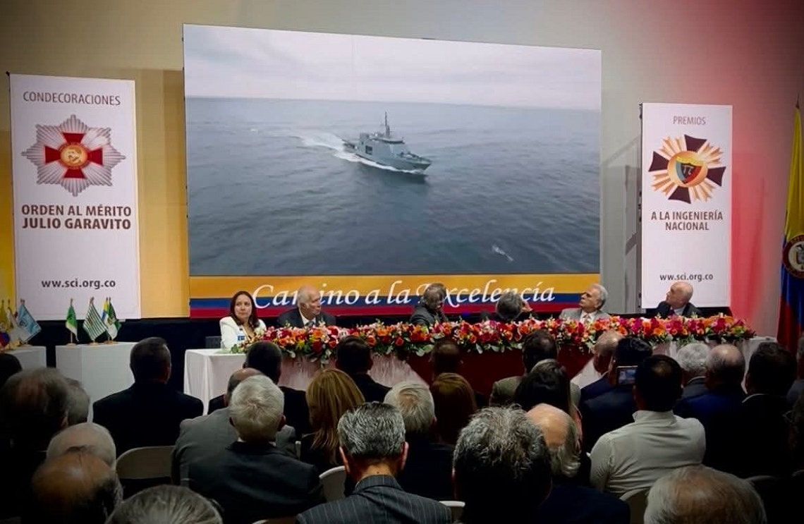 Armada de Colombia y Cotecmar reciben premio nacional de ingeniería por el diseño y construcción del ARC ‘24 de julio’
