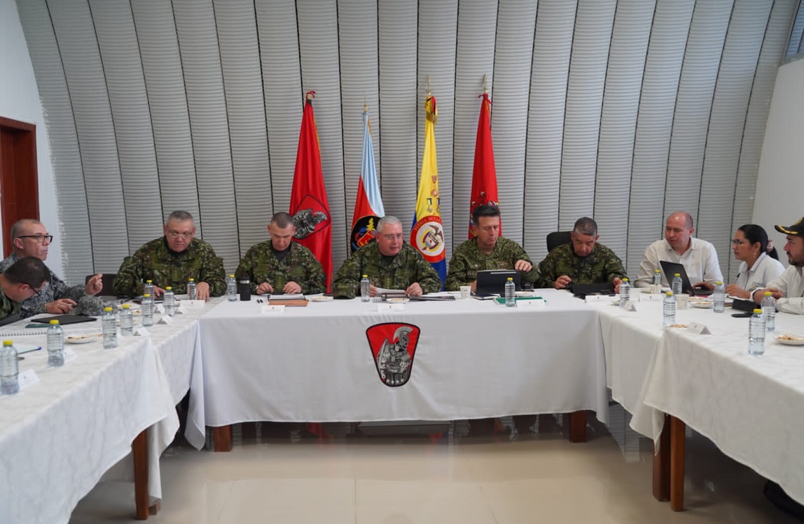 Reunión de seguridad Santa Rosa del Sur - Bolívar