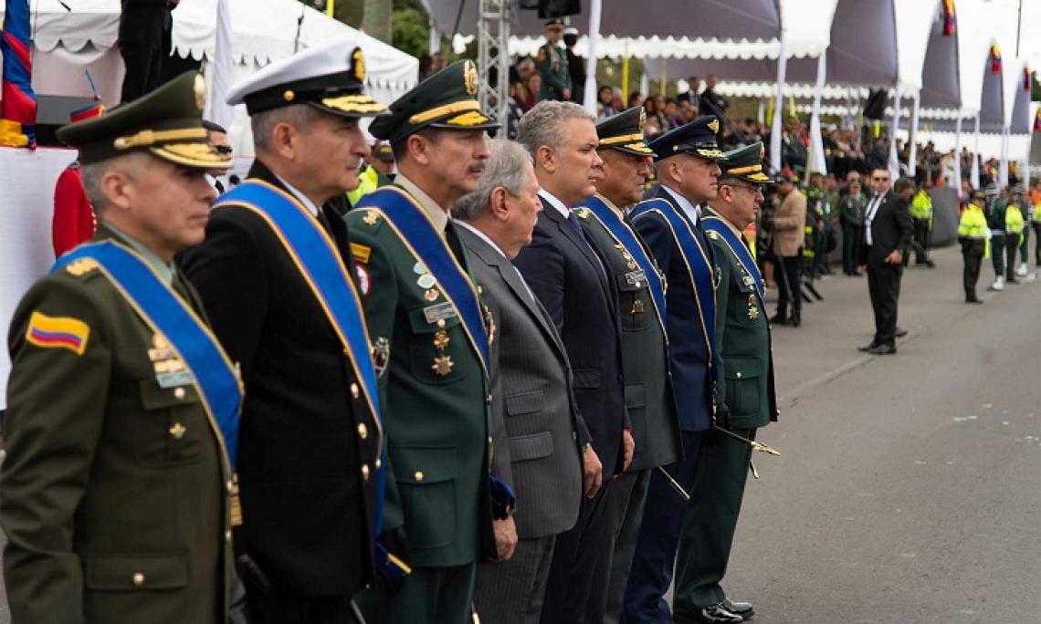 Presidente Duque impuso la Orden de Boyacá a integrantes del Alto Mando Militar y de la Policía Nacional