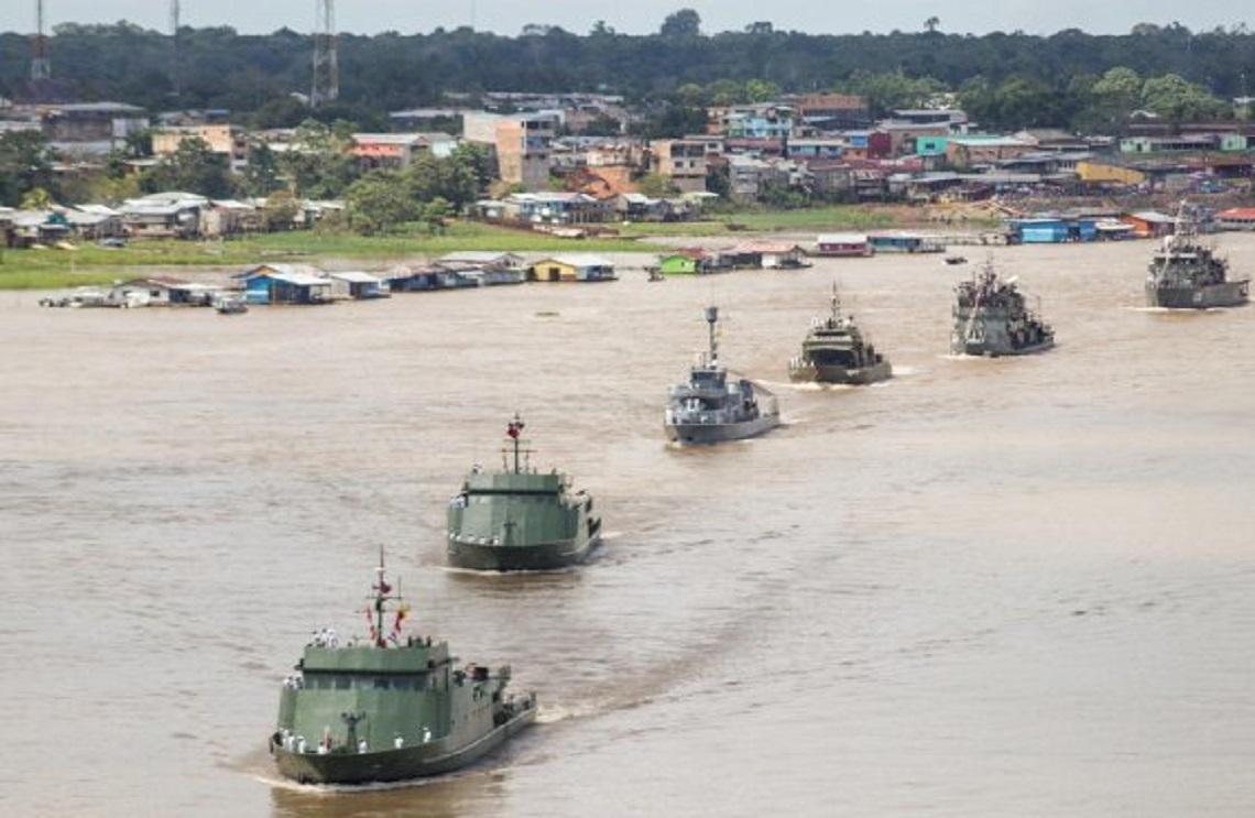 Colombia, Brasil y Perú fortalecen sus capacidades en operación Naval desarrollada en Amazonas