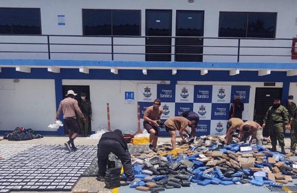 En operaciones de la Armada de Colombia y Fiscalía organizaciones del narcotráfico pierden 70 millones de dólares en Cartagena