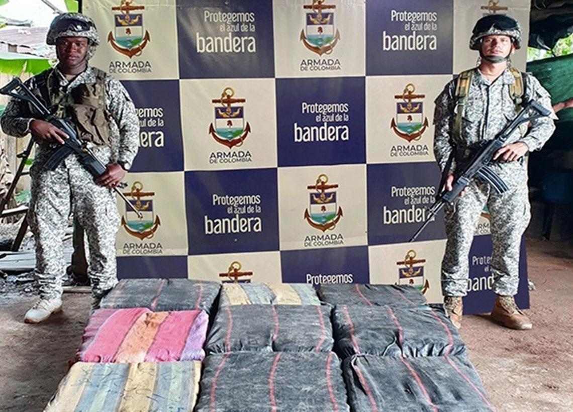 Hallados más de 190 kilogramos de alcaloide en el río Putumayo