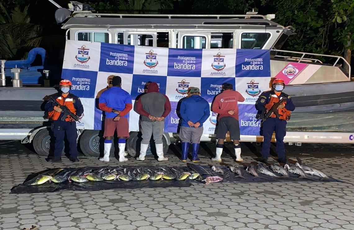 Interceptada Embarcación Extranjera que Adelantaba Labores de pesca Ilegal de Especies Protegidas