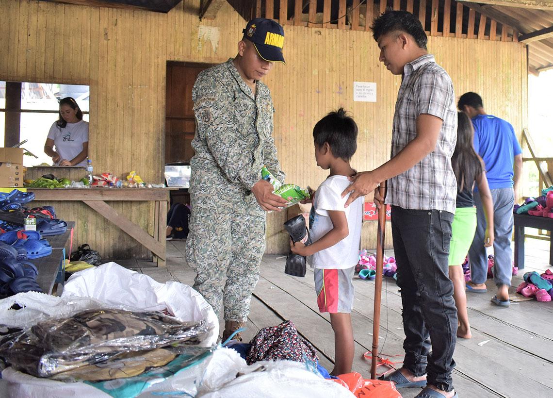 Armada Nacional brindó atención médica especializada y ayuda humanitaria a las comunidades del Chocó