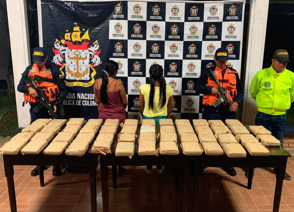 Capturadas dos mujeres por tráfico de estupefacientes en El Amazonas