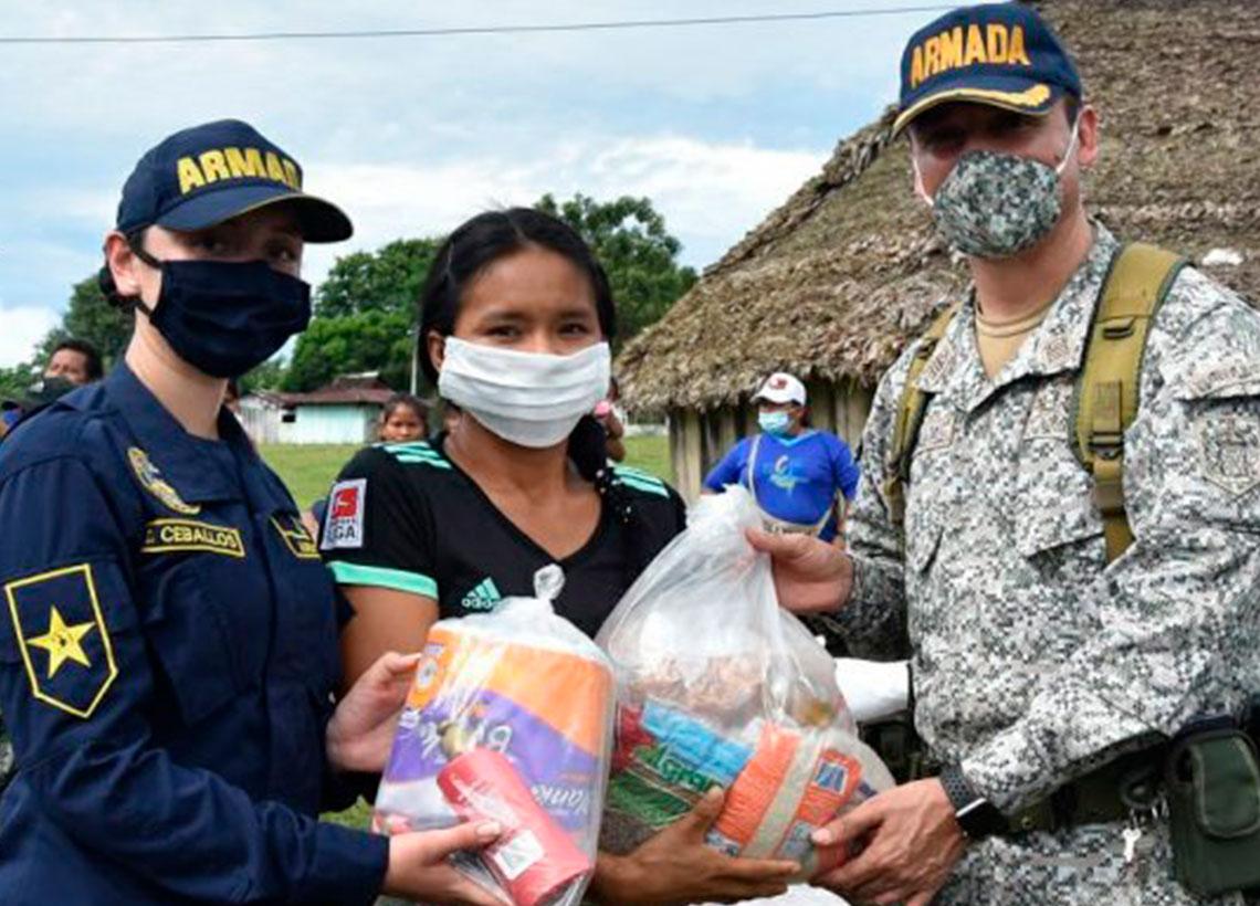 Armada Nacional y Fundación se unen para mitigar efectos del COVID-19 en Colombia