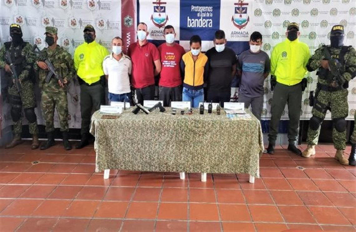 Capturados seis presuntos integrantes del Clan del Golfo dedicados a la extorsión
