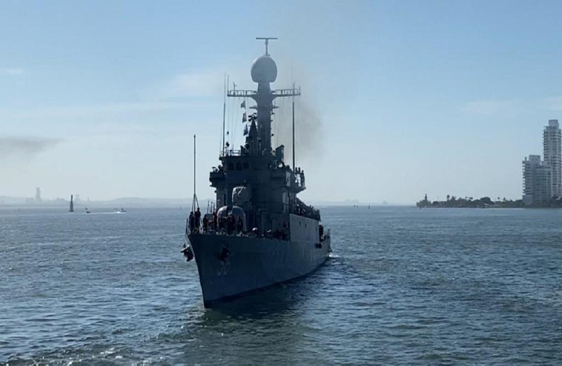Buque ARC Almirante Tono zarpa desde Cartagena a su primera operación en el Caribe colombiano