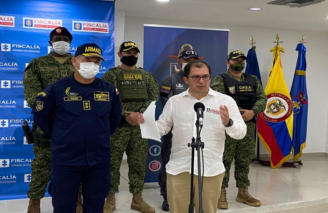 Armada de Colombia y Fiscalía desarticulan organización al servicio del narcotráfico en el Caribe