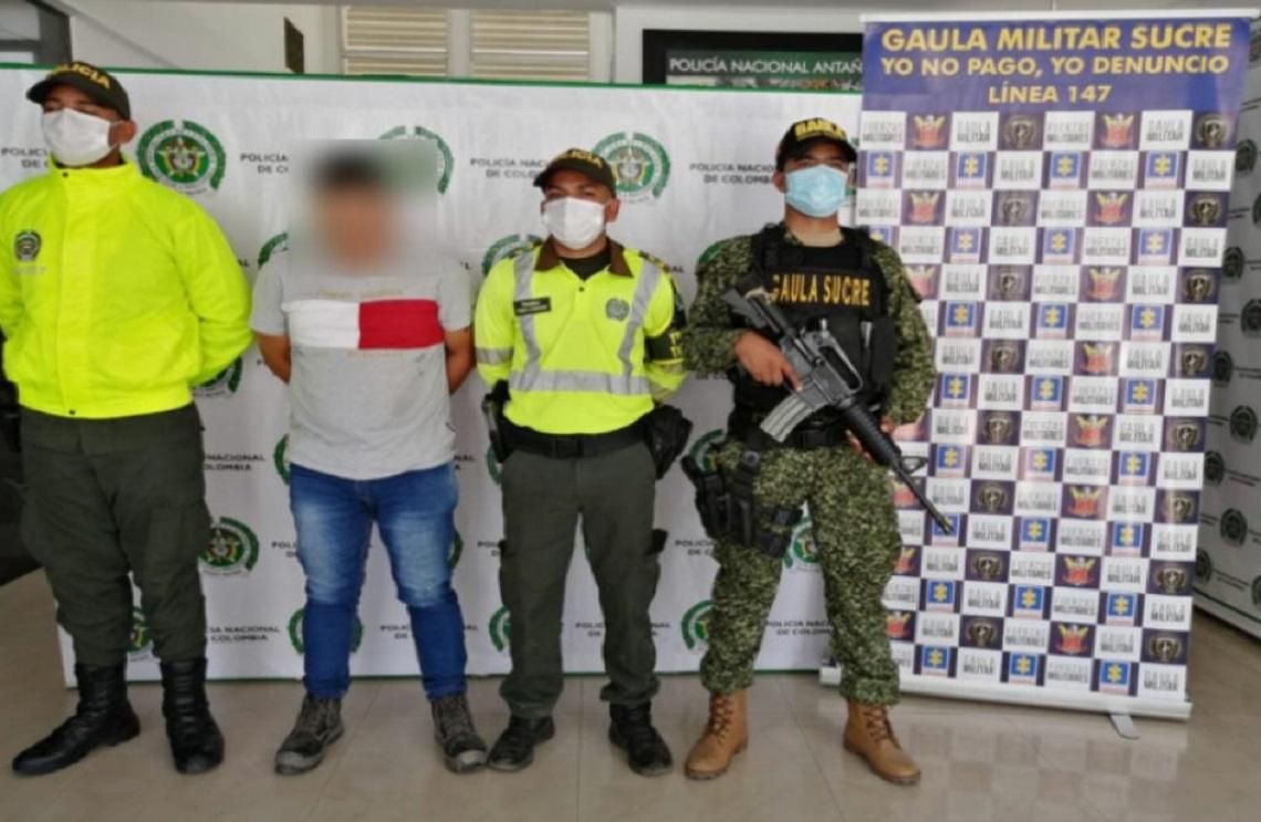 Armada de Colombia y Policía capturan a cabecilla del Clan del Golfo, en Corozal, Sucre