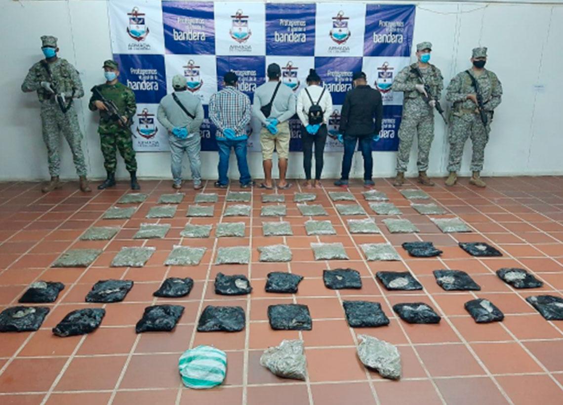 Armada de Colombia incauta 56 mil dosis de Marihuana en el Amazonas