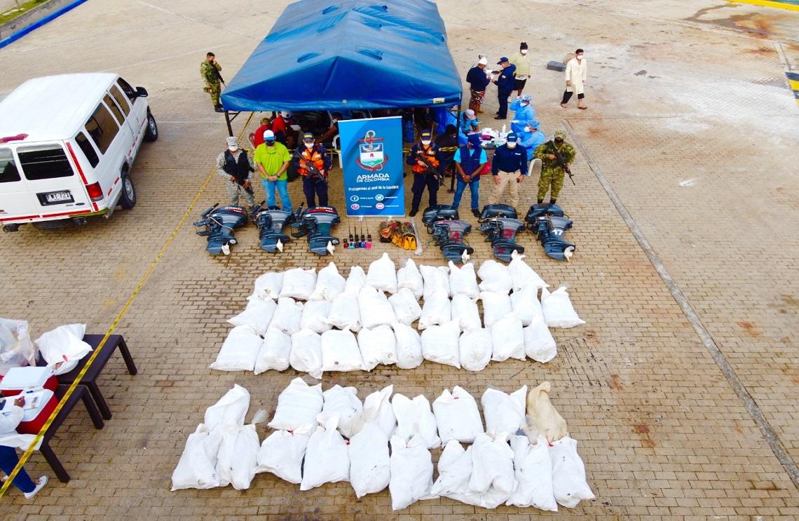 Armada De Colombia incautó más de 1,8 toneladas de pesca ilegal a pescadores dominicanos