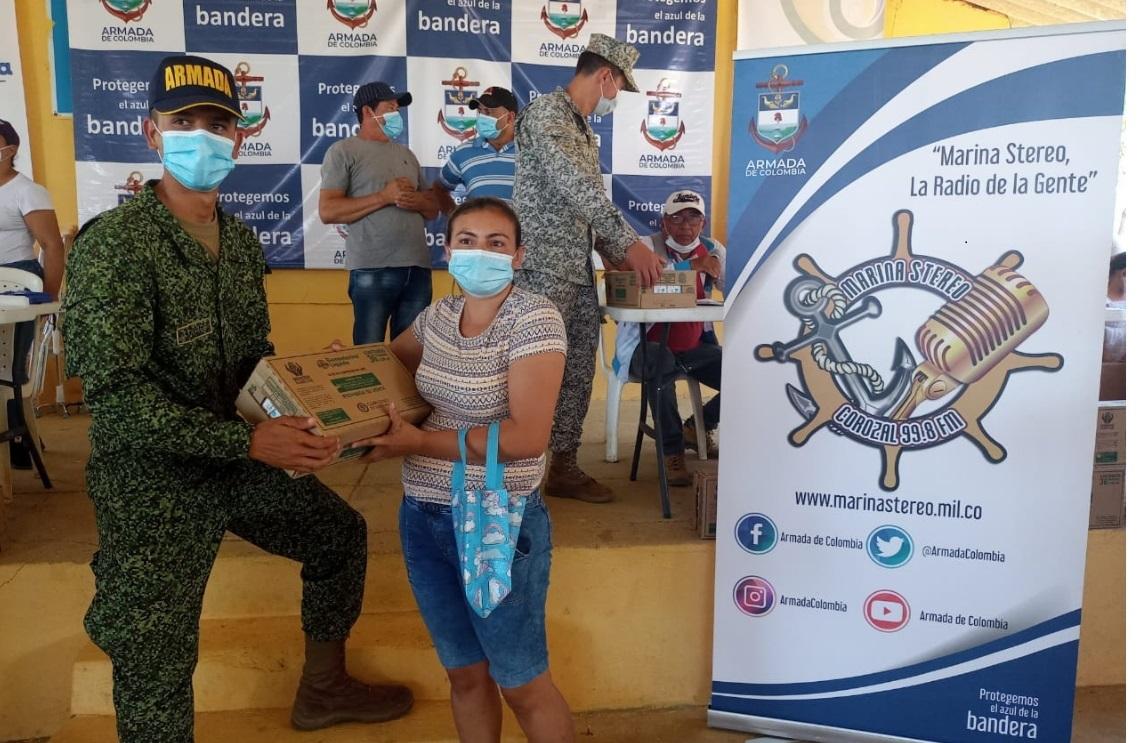 Armada de Colombia lidera jornada de salud y beneficia a 750 personas de escasos recursos en Sucre