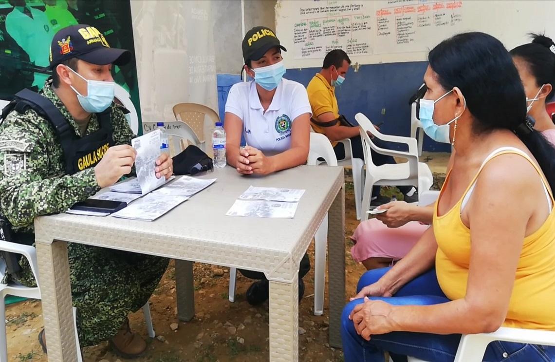 Armada de Colombia lideró jornada de salud y bienestar en el municipio de Chalán, Sucre