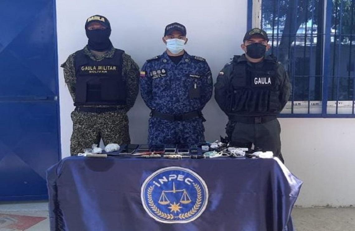 Armada de Colombia y Policía afecta red de extorsión en el centro penitenciario de Cartagena
