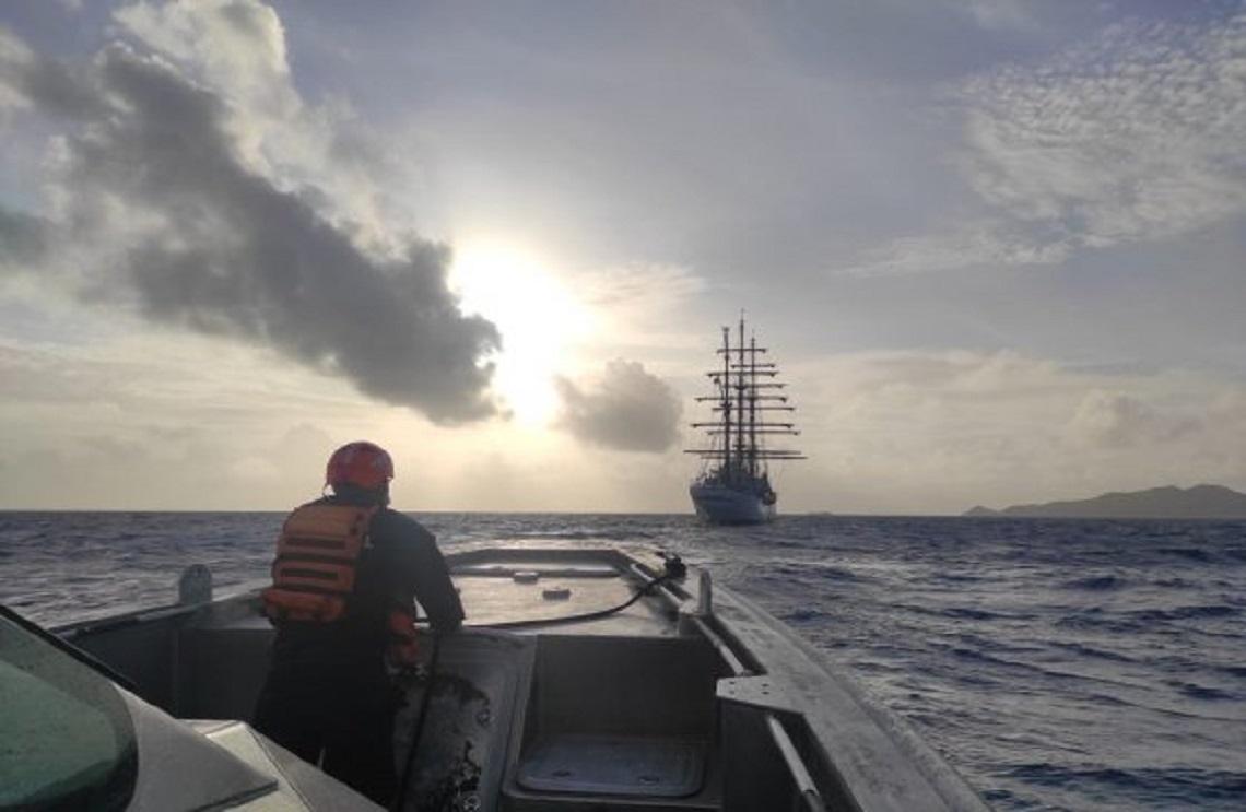 Histórico: Buque Escuela ARC Gloria arribó por primera vez a la isla de Providencia