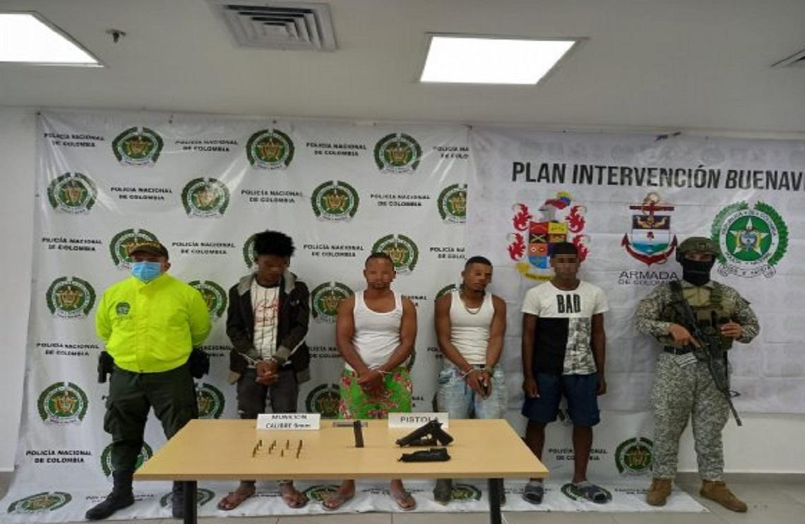 Armada de Colombia captura a cuatro presuntos integrantes del GAO ELN en el Litoral San Juan