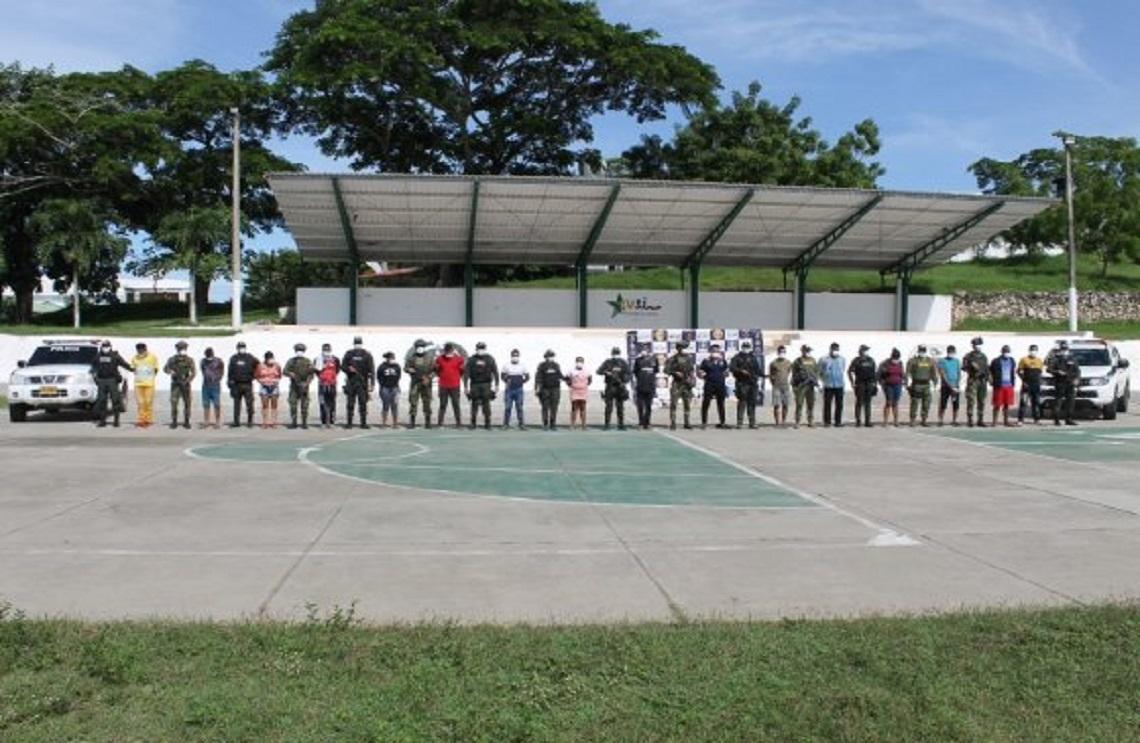 Capturados 18 presuntos miembros del GAO Clan del Golfo, en Sucre