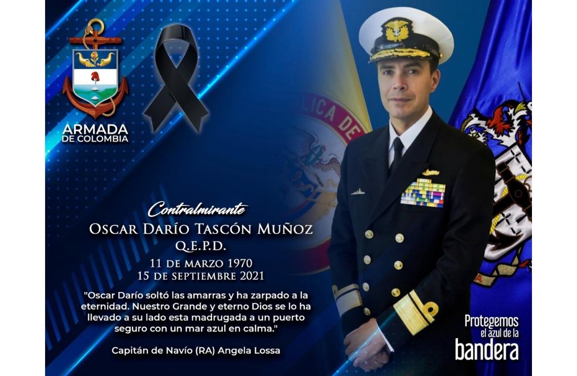 Armada de Colombia-contralmirante Oscar Dario Tascon Muñoz Q.E.P.D.
