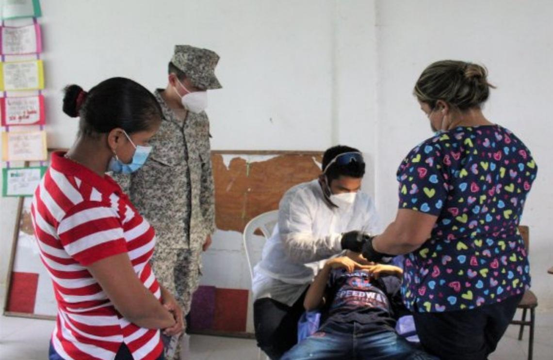 Armada de Colombia lideró una nueva jornada de salud en el Departamento de Sucre
