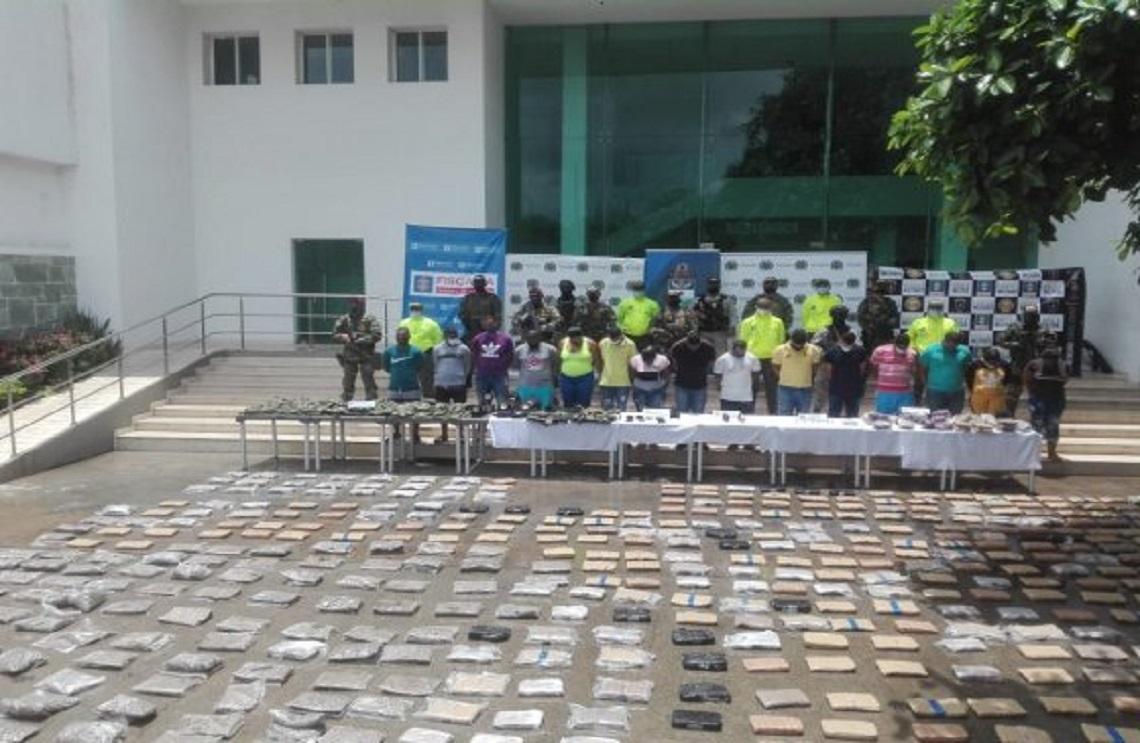 Fuerzas Militares y Policía capturan 18 integrantes del Clan del Golfo en el departamento de Bolívar