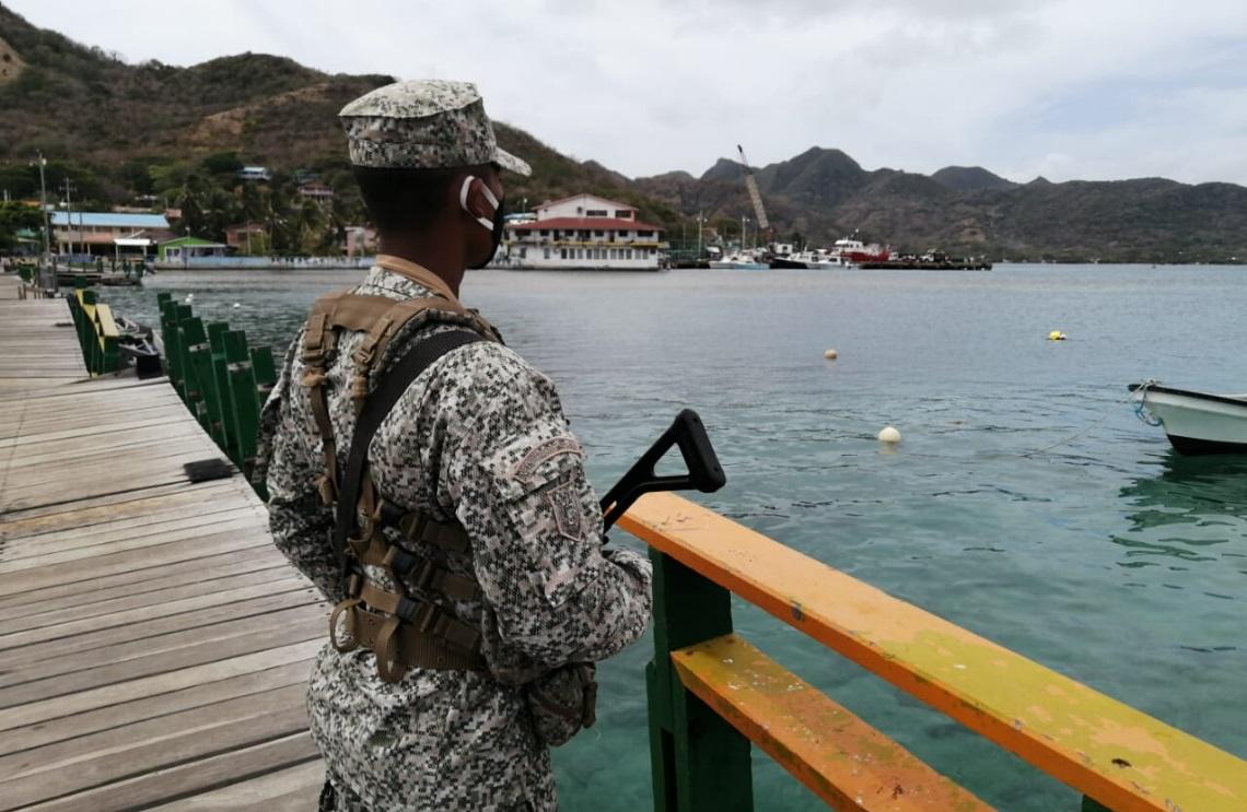 En mar y tierra Armada de Colombia contribuye con la seguridad de San Andrés y Providencia 